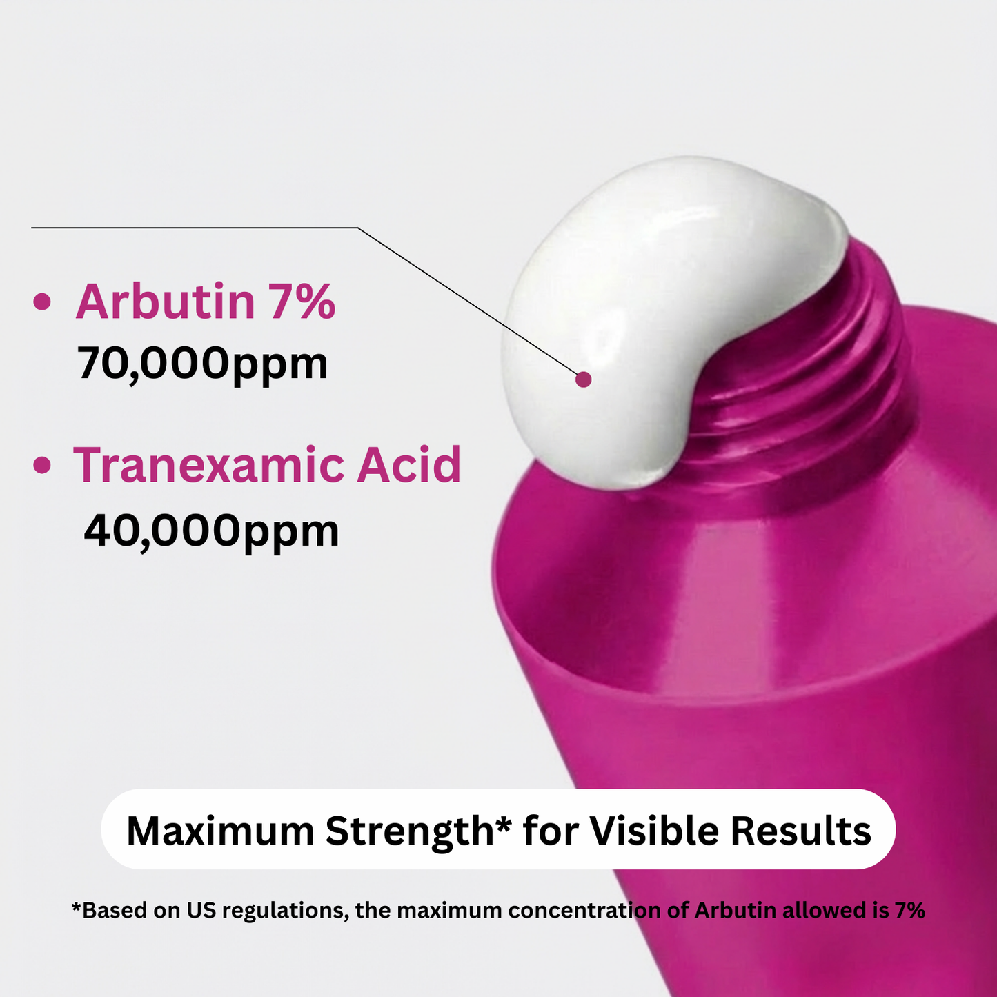 Arbutin 7% + Tranexamic Acid 4% Cream